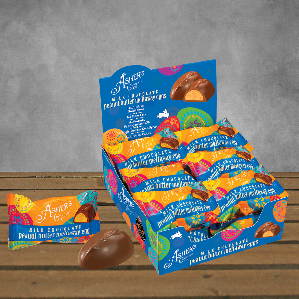 Mini Milk Chocolate Peanut Butter Meltaway Eggs Asher's Chocolates