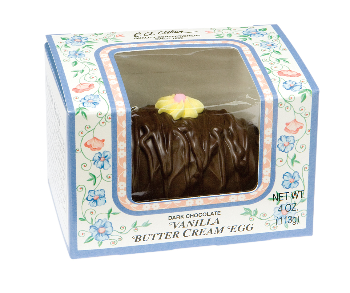 Dark Chocolate Vanilla Butter Cream Egg Asher's Chocolates