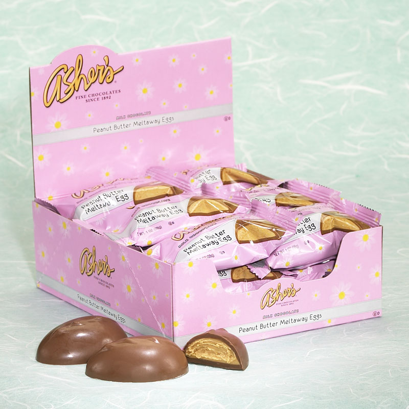 Mini Milk Chocolate Peanut Butter Meltaway Eggs Asher's Chocolates