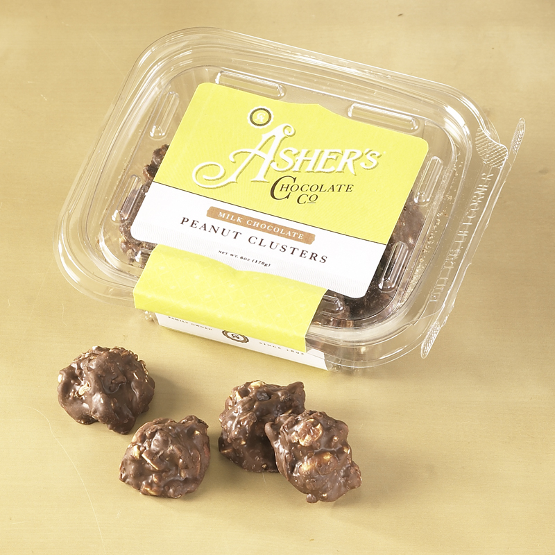 Milk Chocolate Peanut Clusters, Fresh Pack Asher's Chocolate Co.