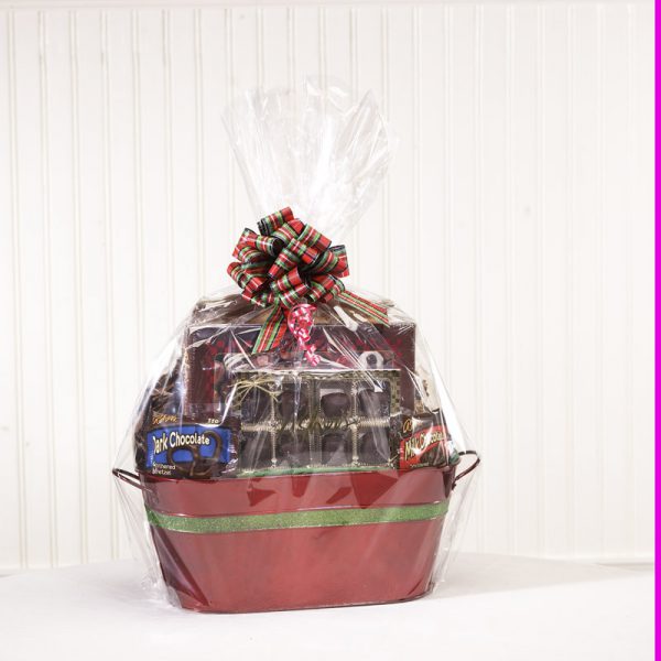 Christmas Tin Gift Basket Making Fine Chocolates Since 1892